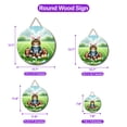 thumbnail image 5 of Happy Easter Hello Spring Maine Coon Playing Football Round Wood Sign Cat Lover Kitten Owner Gifts Hanging Wall Home Decor - 13003, 5 of 5