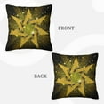 thumbnail image 3 of ZICANCN Shining Gold Star Decorative Throw Pillow Covers, Bed Couch Sofa Decorative Knit Pillow Covers for Living Room Farmhouse, 26"x26", 3 of 8