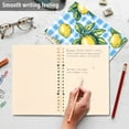 thumbnail image 4 of FORMRS 1-Subject Spiral Notebook 8" x 5" College Ruled 60 Refillable Sheet A5 Hard Cover, 2 Pack, Cartoon Plaid Lemon, 4 of 7