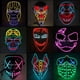 thumbnail image 3 of Decoración de disfraces de fiesta de Carnaval de Halloween, máscara LED luminosa, máscaras de fiesta iluminadas, 3 of 4