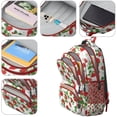 thumbnail image 4 of White Strawberry Plants Fruit Backpack for School,Cute School Bag,Schoolbag with Adjustable Shoulder Straps & Padded Back,16.9 Inch, 4 of 5