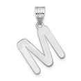 thumbnail image 3 of Diamond2Deal 14K Pendentif Initiale Lettre m en Or Blanc pour Femmes, 3 of 6