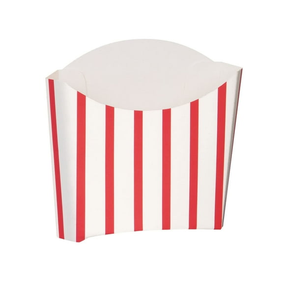 Red & White Striped Paper Snack Containers, 8ct