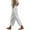 White, variant on PMUYBHF Women'S Dress Pants Petite Women Casual High Waist Pants Drawstring Capri Pants with Pockets Wide Leg Cropped Pants for Women Womens Pajama Pants Soft Joggers Leather Pants for Women Sexy
