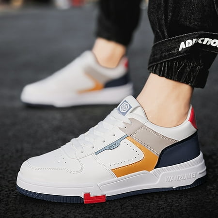 

Men‘s Color Block Sneakers Trendy Casual Lightweight Walking Shoes Men‘s Footwear