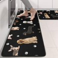 thumbnail image 2 of Kitchen Rugs Sets Of 2,Dog Breeds Anti Fatigue Kitchen Mat Rugs Non Slip Washable,Decorative Kitchen Floor Mats for Kitchen,Sink,Laundry,17"x47"+17"x47", 2 of 5