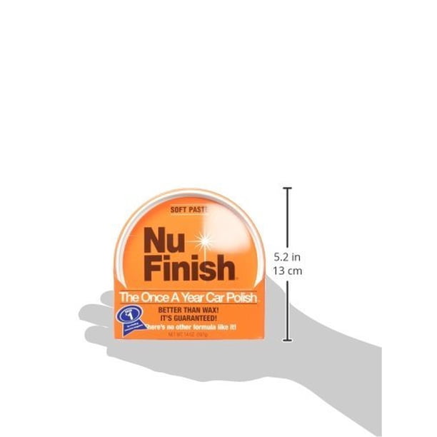 Nu Finish Once A Year Car Polish Paste, 14 oz, Auto Detailing