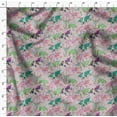 thumbnail image 4 of Soimoi Gray polyester Crepe Fabric Stamp & World Map Printed Fabric 1 Yard 42 Inch Wide, 4 of 5