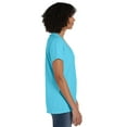 thumbnail image 2 of Hanes V-Neck T-Shirt Women's Garment Dyed Short Sleeve Tee Ringspun Cotton, 2 of 7