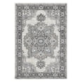 thumbnail image 3 of Luxee Designs Alexandria Collection – 8×10 ft – Vintage Medallion Area Rug – Bordered, High-Traffic, Pet-Friendly, Stain Resistance – Ivory/Stone Gray, 3 of 10