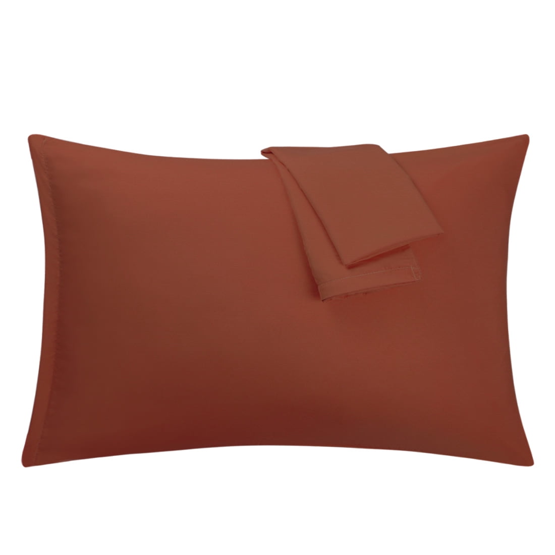 Orange Pillowcases Soft Microfiber Pillow Case with Zipper Standard, 2