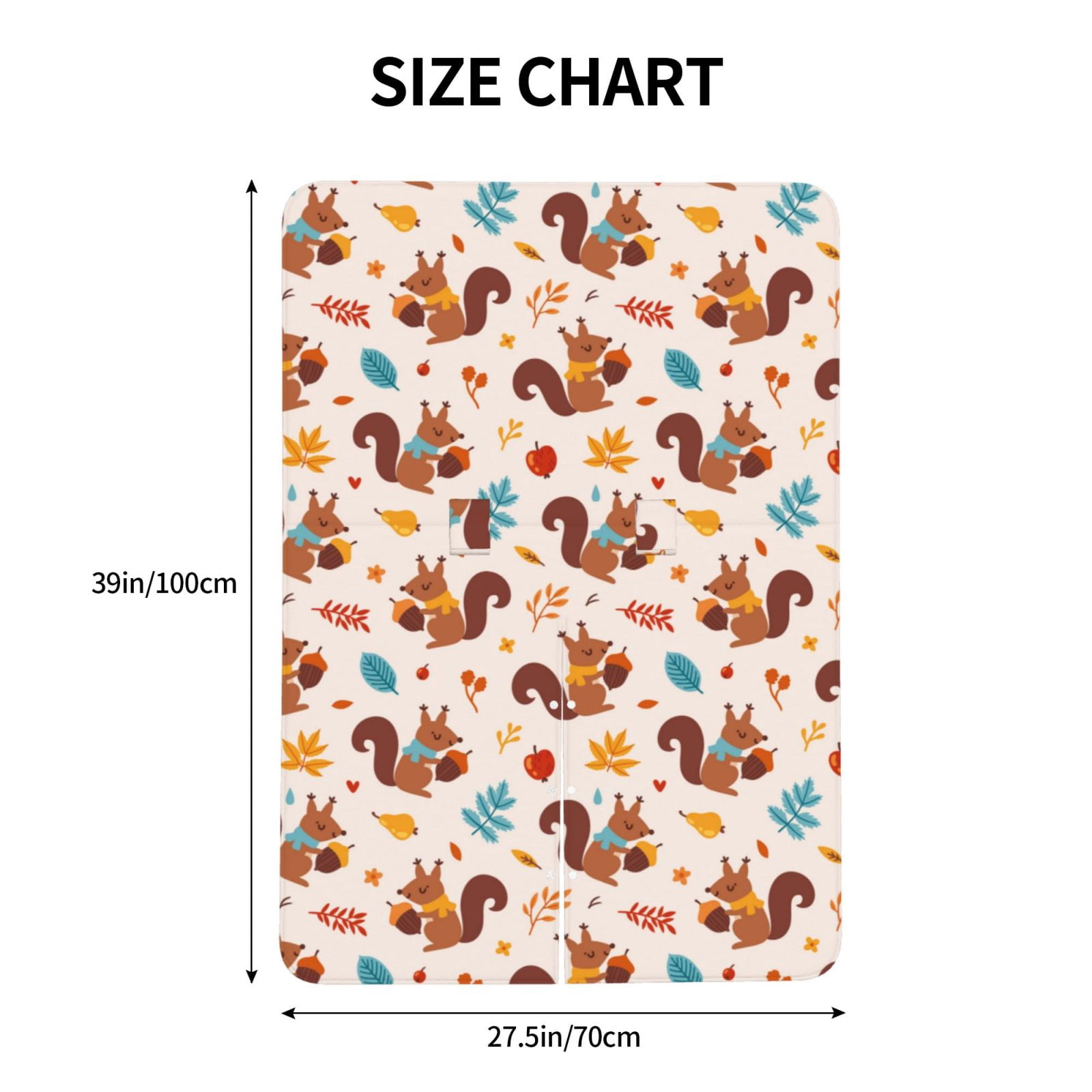 Naloa Forest Squirrel Nuts Baby Car Seat Cover, Breathable Baby Carrier Cover, Multiuse Baby Carrier Cover & Nursing Breastfeeding Cover