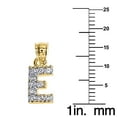 thumbnail image 2 of Genuine 14k Yellow Gold 0.59" Cubic Zirconia CZ Initial Letter E Pendant Necklace 16", 18", 20", 22" Trendy Charm Initial Necklaces for Women, 2 of 8