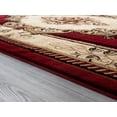 thumbnail image 2 of HomeRoots 367314 94 x 126 in. Burgundy Olefin & Polypropylene Area Rug, 2 of 2