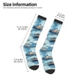 thumbnail image 2 of Fotbe Sea Marine And Lighthouse Calcetas Divertidas Estampadas para Hombre y Mujer, Calcetas de Algodón hasta la Rodilla para Caminar, Correr, Enfermería y Embarazo, 2 of 6