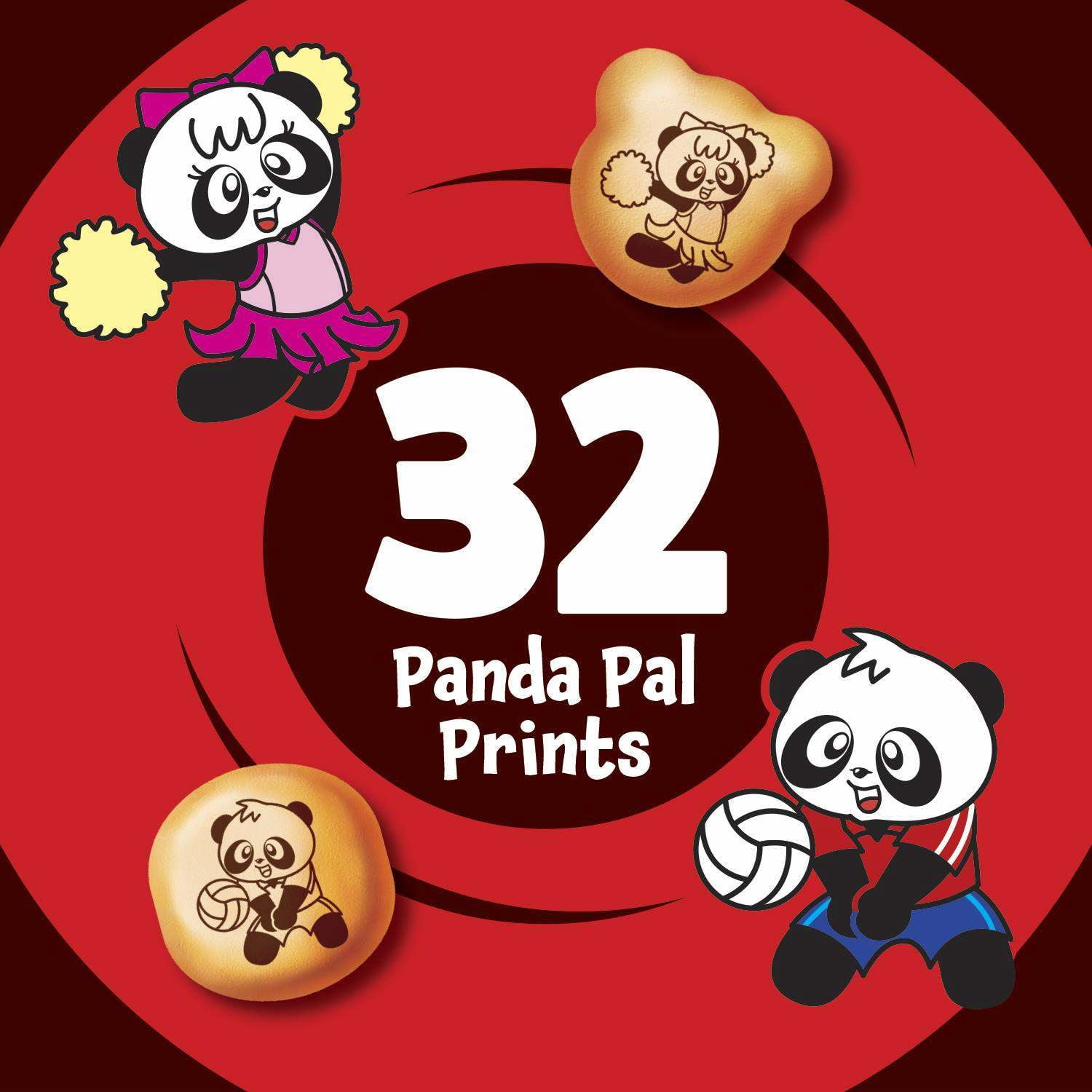 Meiji Hello Panda Chocolate Crème Cookies, Fun Bite-Sized Kids Snacks, 2.2oz Bag