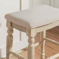thumbnail image 6 of Riverbay Furniture 25" Transitional Wood/Fabric Backless Counter Stool in White, 6 of 9