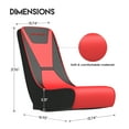 thumbnail image 5 of GTRACING Faux Leather Floor Rocker Video Gaming Chair, Red, 5 of 6
