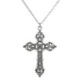 thumbnail image 1 of Église pour Collier Croix Gothique Fête Bijoux Pendentif Collier Chaîne de Chandail, 1 of 5