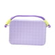 thumbnail image 2 of Tenedor del teléfono del silicón para las mujeres, accesorios con cremallera decorativos de las bolsas de asas de la playa Púrpura, 2 of 7