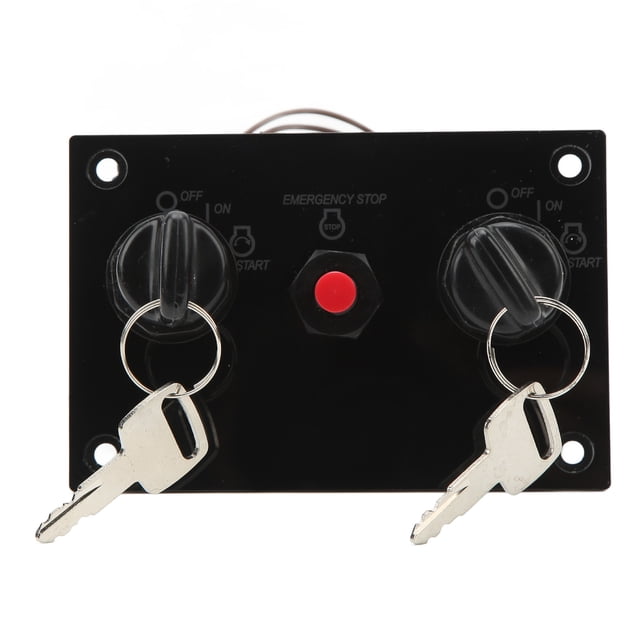 Panel de Interruptor de Llave de Encendido de DoBle Motor, Reemplazo Direto Resistente Rendimiento Duradero Anti Impact 37100-96J14 Para Fuera de Borda