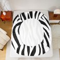 thumbnail image 5 of Homewish Geometric Waves Lines Bed Sheets,Zebra Pattern Stripes King Sheets,White Black Sheet Set For Boys Kids,Ultra Soft Home Decor,4 Pieces, 5 of 7