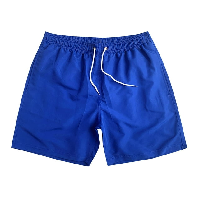 HaiMao Mens Sport Shorts Clearance Quick Dry Shorts Blue L(L)