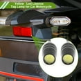 thumbnail image 3 of Unique Bargains 2Pcs License Plate Light 12V Led Tag Lamp for Car Motorcycle Rainproof White License Plate Light, 3 of 7