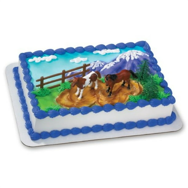 decopac horses decoset cake topper