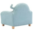 thumbnail image 2 of Kids Chair, Cute Upholstered Chair with Animal-shape Backrest and Wood Legs, Modern Small Sofa Chair with Thicken Seat Cushion for Boys Girls, (Green, Elephant), 2 of 7