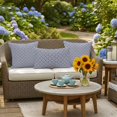 thumbnail image 5 of Navy Blue Boho Outdoor Pillow Covers 16x16 Inch Throw Pillow Covers Set of 2 Waterproof Decorative Pillow Cases Farmhouse Country Flowers Plaid Textured Cushion Covers for Patio Furniture Garden, 5 of 8