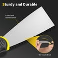 thumbnail image 2 of Putty Knife, 4Pcs Spackle Knife Set (2, 3, 4, 5 in), Stainless Steel Paint Scraper, Taping Knife Tool for Repairing Drywall, Removing Wallpaper, Applying Putty, Plaster, Cement, Adhesive, 2 of 6