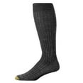 thumbnail image 2 of Men's Gold Toe 1446H Windsor Wool Over The Calf Dress Socks - 3 Pack (Black O/S), 2 of 2