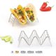 thumbnail image 1 of Juego de soportes para tacos de 2 soportes apilables de acero inoxidable de primera calidad, cada estante tiene capacidad para 2 o 3 tacos duros o blandos Xemadio WMSS-114, 1 of 7