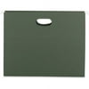 Smead Hanging Pockets Letter - 8 1/2" x 11" Sheet Size - 1 3/4" Expansion - 11 pt. Folder Thickness - Standard Green - 4.16 oz - Recycled - 25 / Box