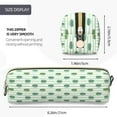 thumbnail image 4 of Ratiio Cute Crocodile Pattern Leather Pencil Case, Pencil Pouch with Durable Zipper, Compact and Stylish Organizer for Stationery, Art Supplies, Travel Essentials, 4 of 8