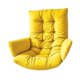 thumbnail image 3 of Cojín para columpio de jardín, relleno suave, para silla tipo huevo, cojín para hamaca, para columpio. Amarillo, 3 of 9