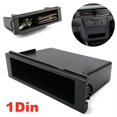 thumbnail image 4 of Universal Car Double 1 Din Dash Cup Holder Storage Box Plastic for Stereo Radio, 4 of 9