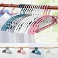 thumbnail image 5 of PureCasa 10PCS Premium Plastic Clothes Hangers, Home Supplies Hanger Space Saving Durable Seamless Swivel Hooks, Household Drying Racks for Clothes Pants Underwear, 15.9"x7.3", Pink, 5 of 8
