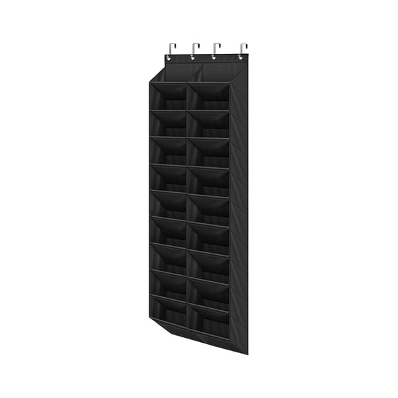 Shoe Rack, Over the Door Hanging Shoe Organizer, Wall Mounted Multi-Layer Foldable Fabric Footwear Storage, Holds Up to 20 Pairs, 71.9" X 19.7", Space Saving for Bedroom, Entryway
