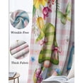 thumbnail image 3 of Easter Eggs Blackout Curtains for Bedroom Living Room Darkening Curtains 63 Inches Long Spring Floral Gnomes Plants Butterflies Pink Plaid Window Curtain 2 Panels Set Window Treatment Drapes 42"x63", 3 of 9