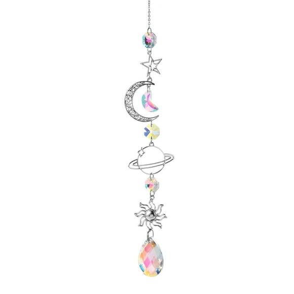 Crystal Suncatchers Hanging Wind Chime Style Garden Suncatcher Rainbow Handmade Gold Plated Suncatcher