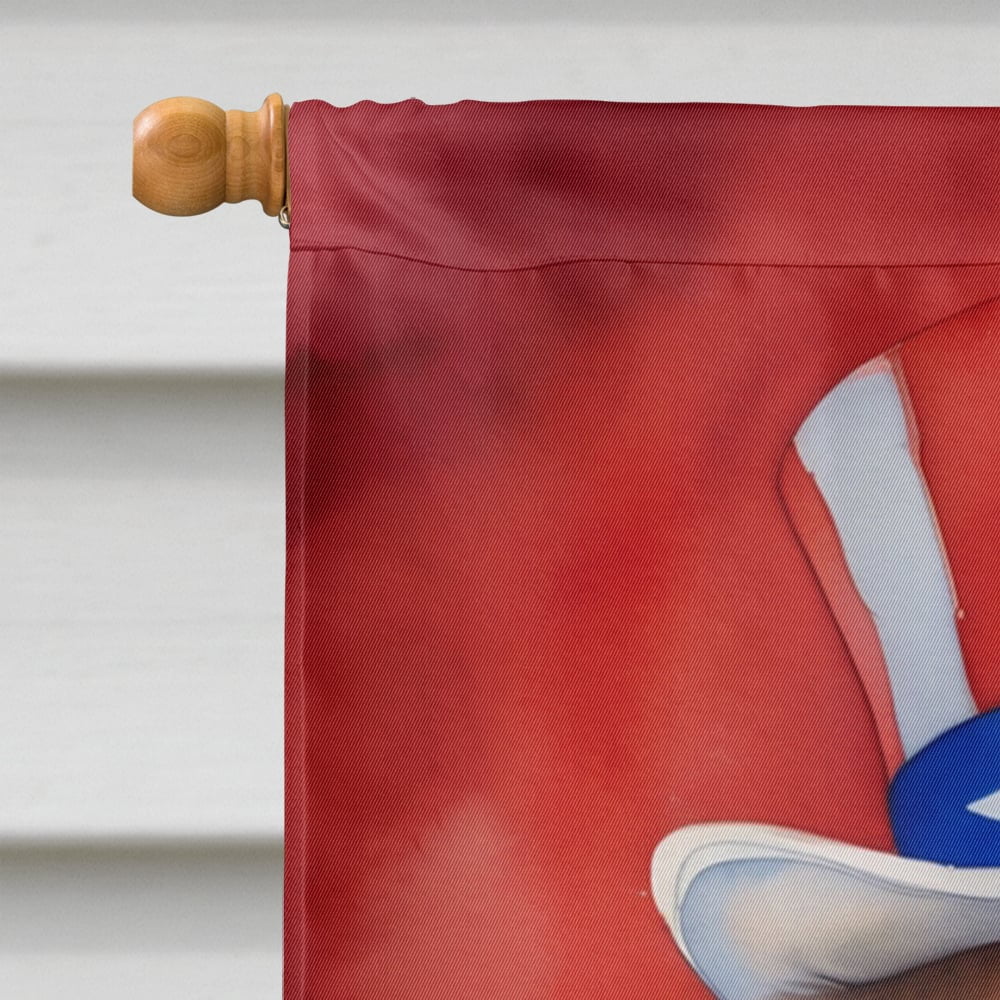 Leonberger Patriotic American House Flag 28 in x 40 in