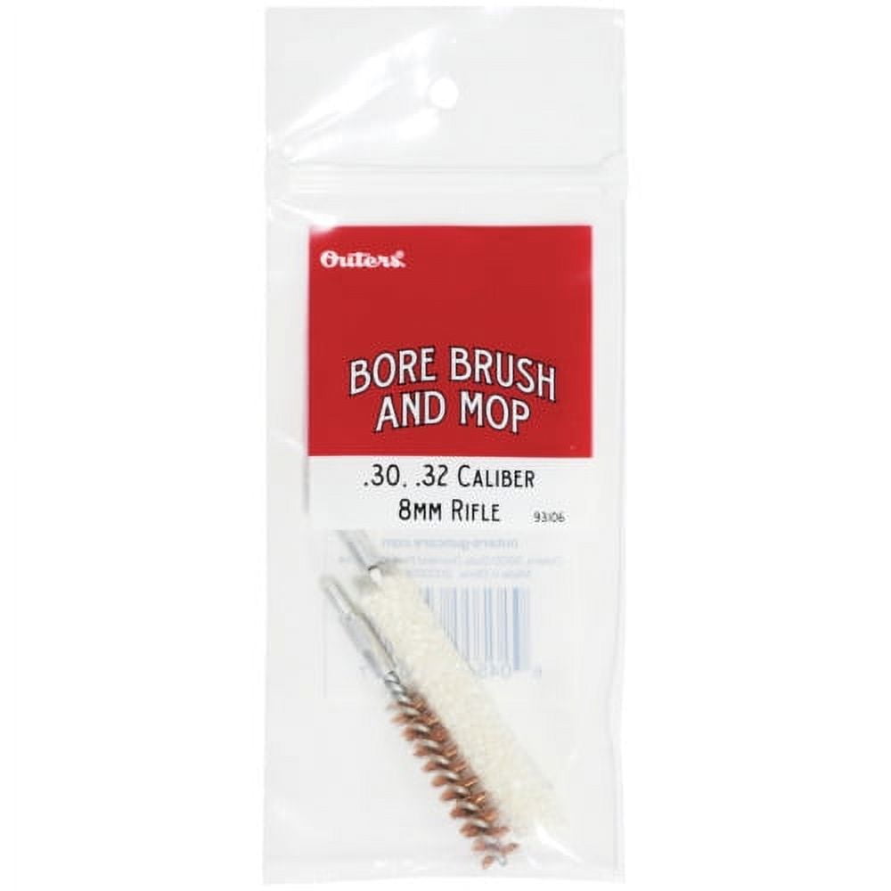 (3 pack) Outers .30, .32, 8mm Caliber Phosphor Brush & Cotton Mop Combo, 93106PDQ