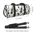 thumbnail image 4 of KLL Wine Bottles And Grapes Duffle Bag For Men Women Sport Gym Fitness Tote Travel Training Workout Basketball Football Weekender, 4 of 8