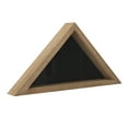 thumbnail image 2 of Emma + Oliver Rustic Weathered Wood Military Flag Shadow Box for 9.5' x 5' American Veteran Burial Flag - Wall Mount or Freestanding, 2 of 12