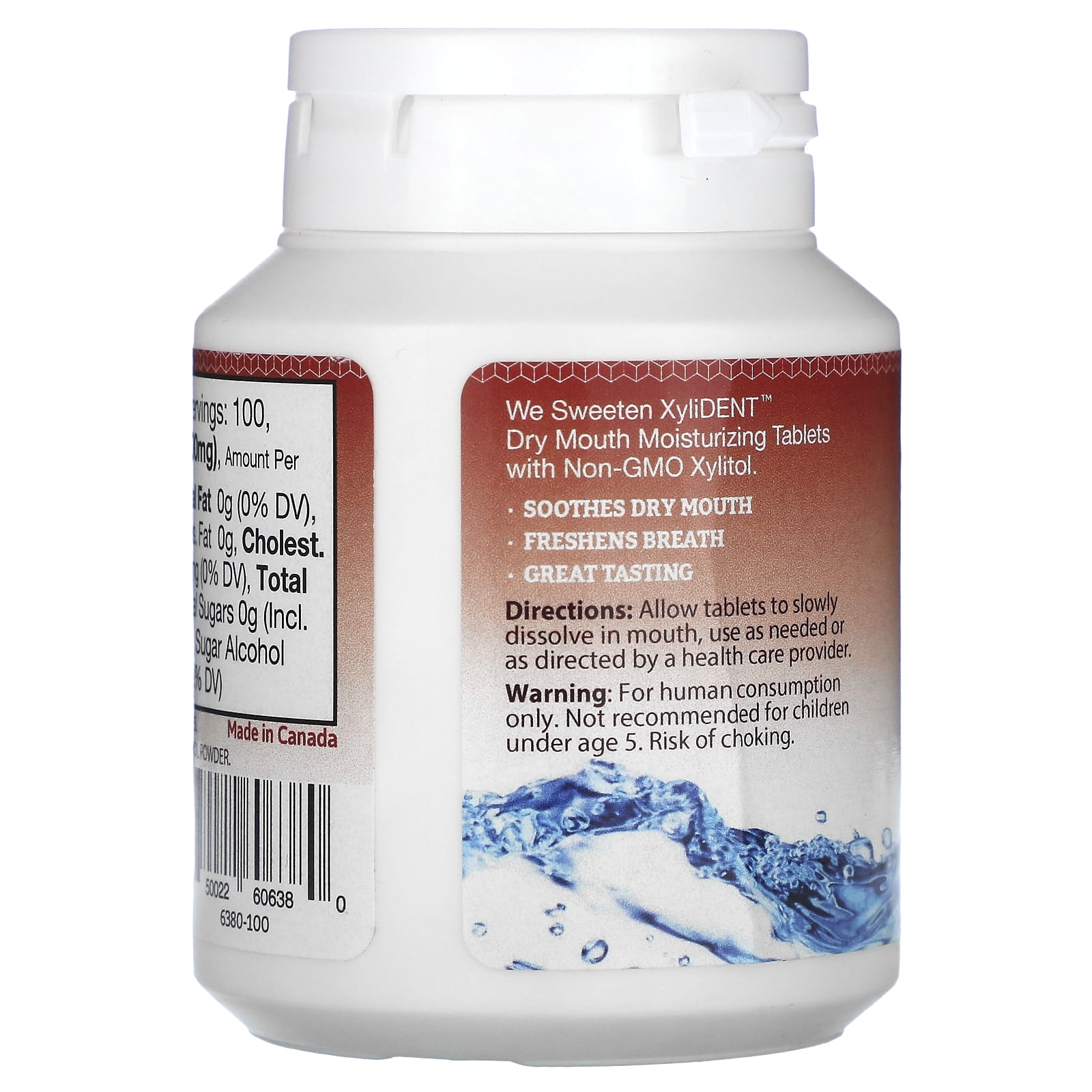 @XYLIDENT！ XyliDENT Best Dry Mouth Tablets with Xylitol - Cinnamon