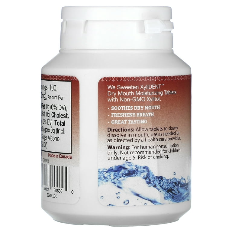 XyliDENT Dry Mouth Moisturizing Tablets with Xylitol