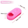 thumbnail image 5 of Unique Bargains Pink Silicone Three Button Car Remote Key Cover Case for Fiat 500 Viaggio Ottimo, 5 of 6