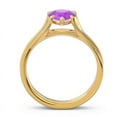 thumbnail image 4 of 2.00 T.C.W Pear Cut Amethyst Gemstone Sparkle Wedding Ring for Women Solid 14K Yellow Gold Size 5.5 by Diamond-Capitals, 4 of 8